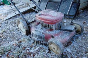 frozen mower